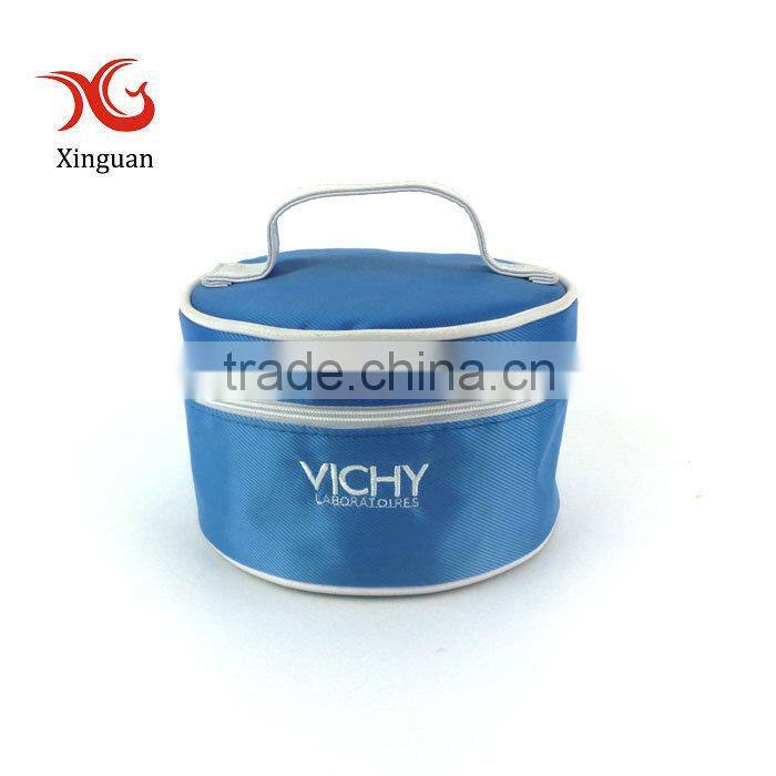 round cosmetic bag