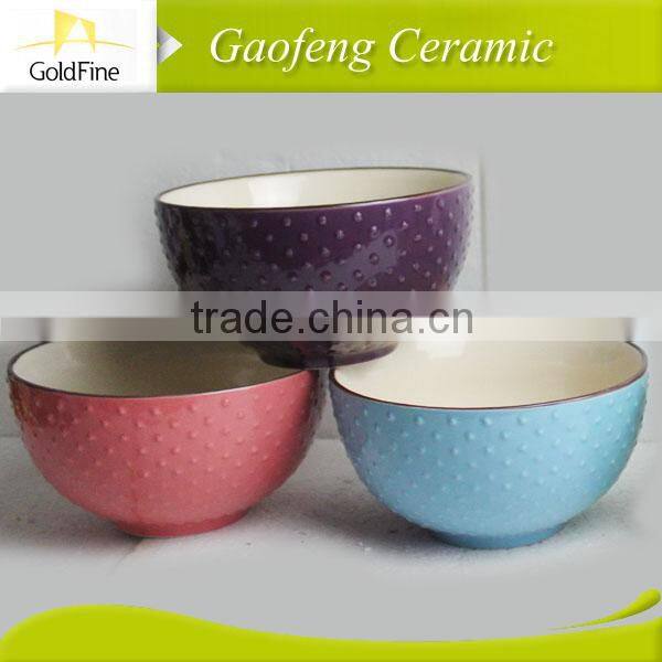 red watt soup bowl ceramic stoneware