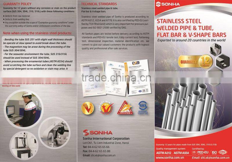 Best Selling Stainless steel welded pipe