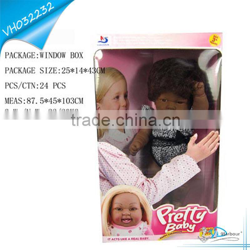 13" Hot Selling Vinyl Black Baby Dolls