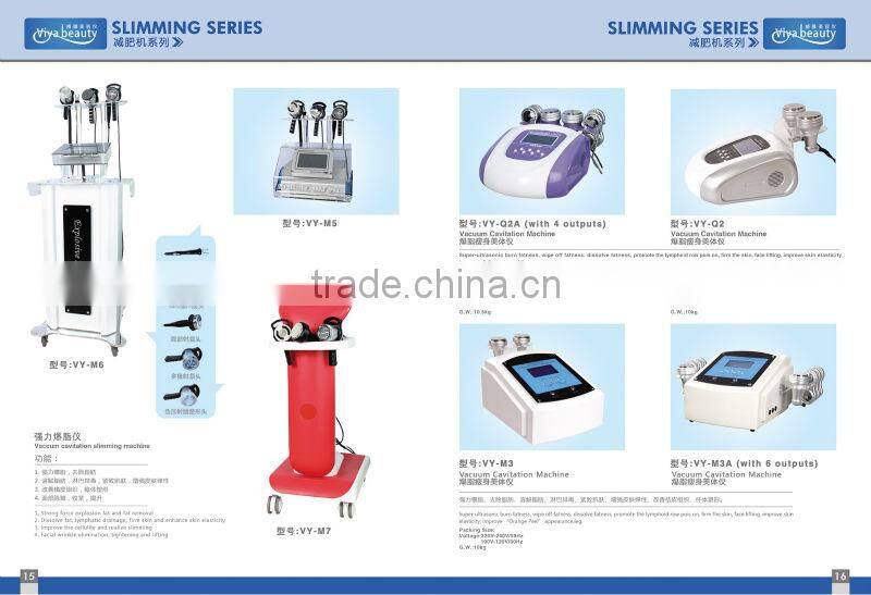 VY-M4 Ultrasound Cavi Lipo RF Beauty Slimming Machine With 6 Head