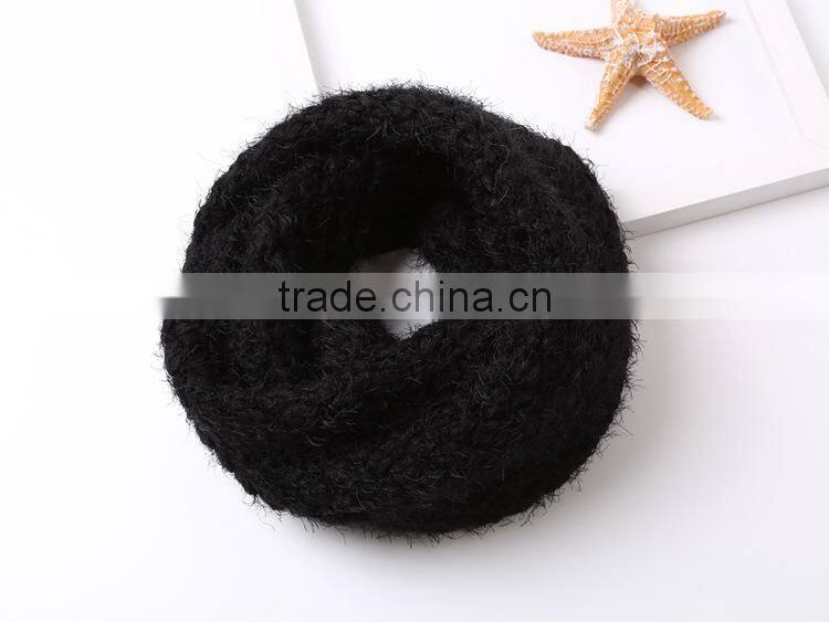 New Style Korean Fashion Soft Plain Knitted Lady Wool Neck Warmer