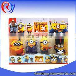 Hot sale custom rubber minions keychain toys