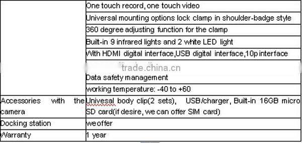 waterproof IP67 cheap professional video camera