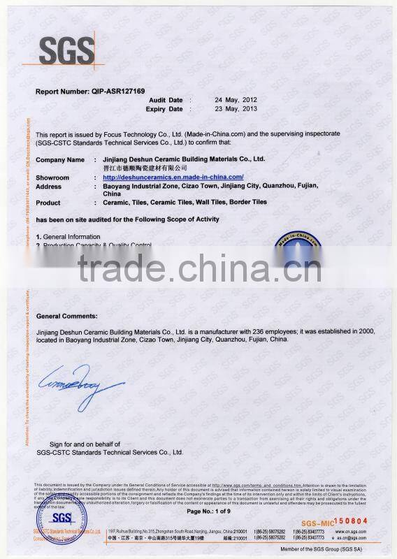 Indonesia 25x100mm border tiles Marble Bon Bon