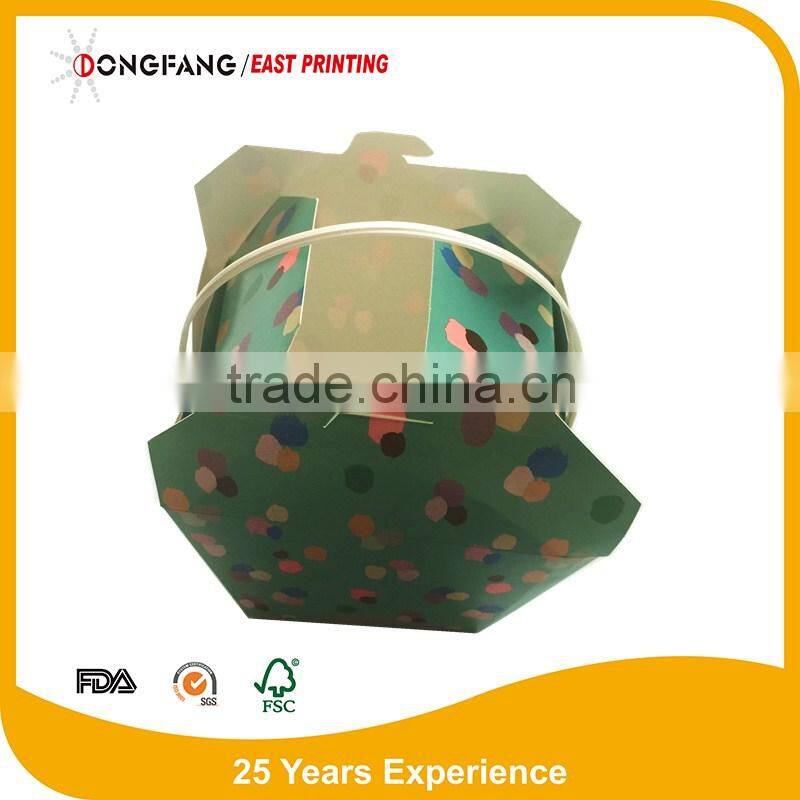 food paper noodle box with handle
