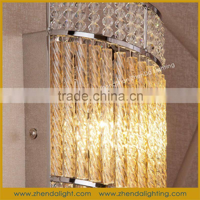 unique design crystal glass and metal wall art decor