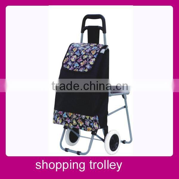 Easy fold trolley travel bag with chair for sale