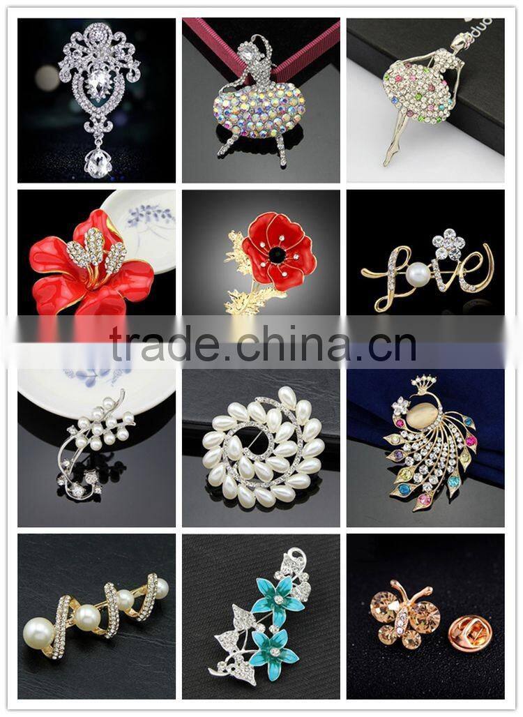 2016 Fashion Jewelry Manufacturers Selling Jewelry Dancing Ballet Girl Brooch Premium Corsage