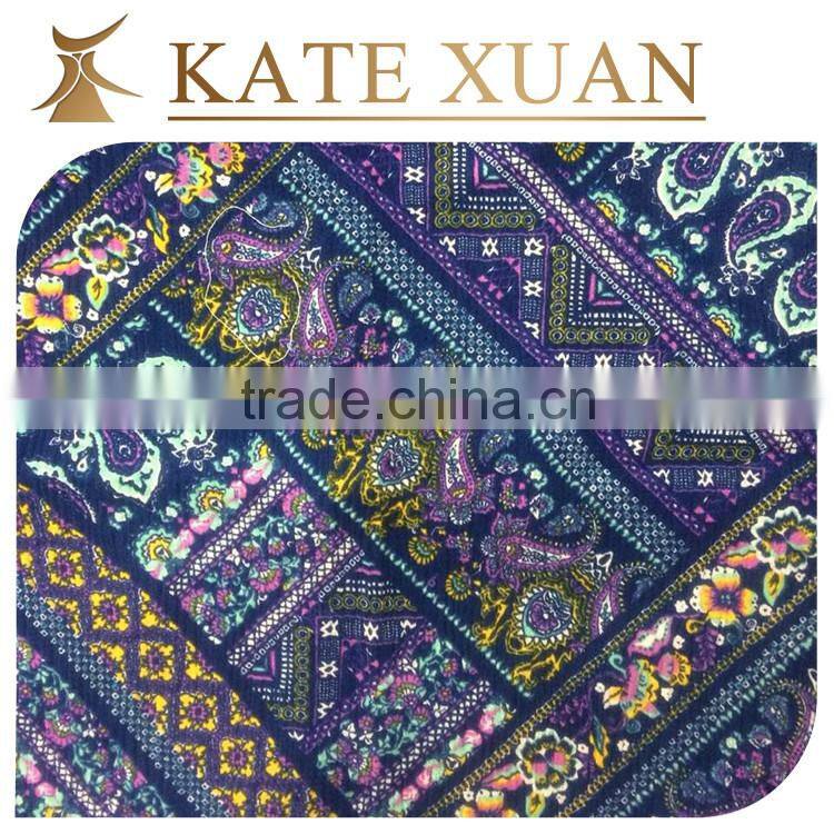 Europe thin 100% rayon crepe floral print