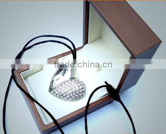 Heart shape U-disk metal flash disk for promotion