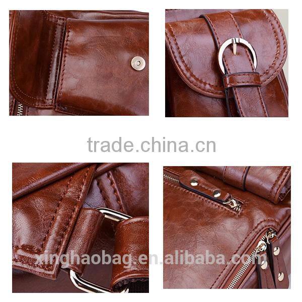 Wholesale girls leather backpack bags korean style backpack