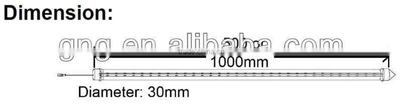 48leds outdoor 360Degree led DMX tube Multi-color LED Icicle Light