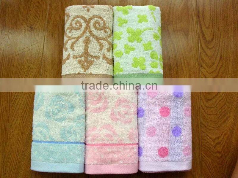 Factory Supply custom design 100% cotton towel factory for sale