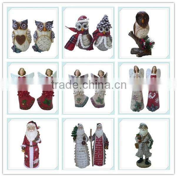 2014 best-selling christmas resin owl decoration