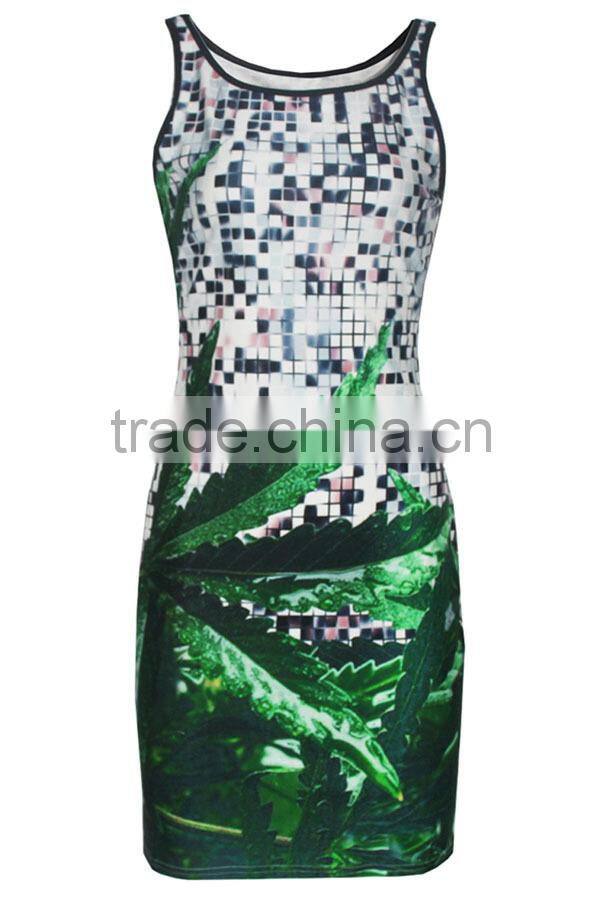 Women Sleevess Fashion Dress Design OEM Order