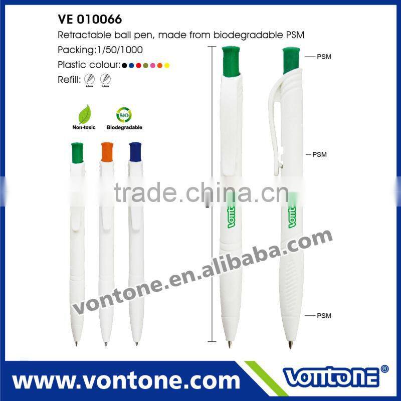 Promotional Colored Eco Ballpen recycled ballpoint pen