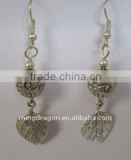 CHINESE TIBET SILVER EARRING EARDROP