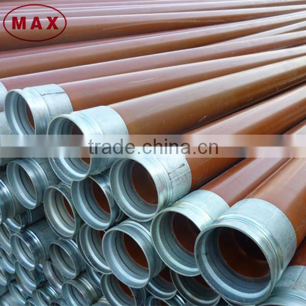 High pressure black color PVC gas pipe price