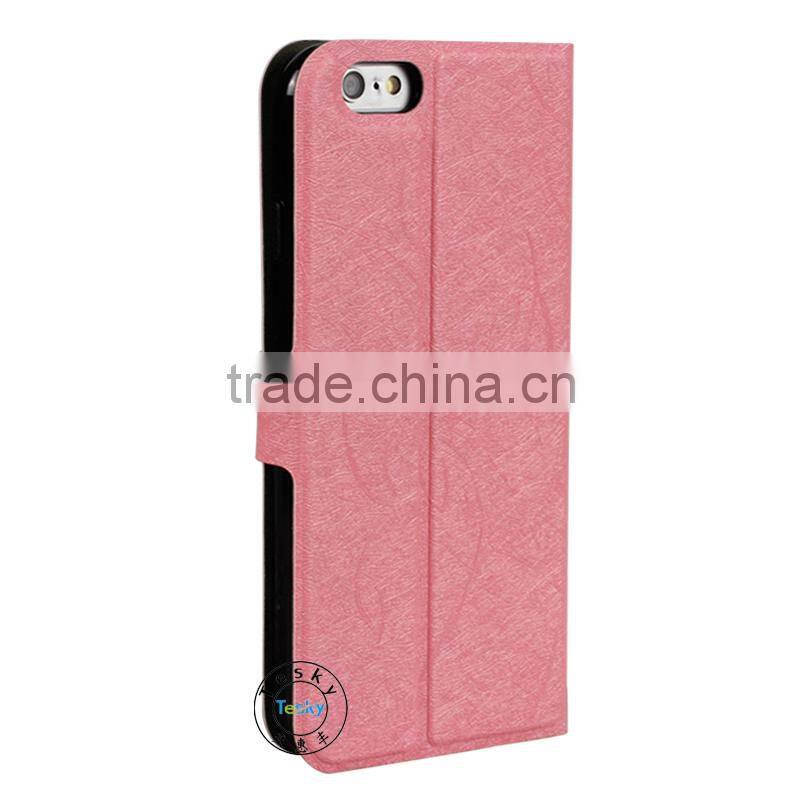 For Apple For iphone 6 Leather Case, Magentic Book Style PU Leather Case For iphone 6