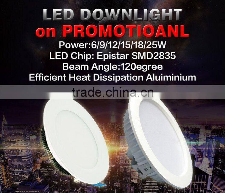 Hotel lighting wholesale, 220v 1450lm 15w cob led downlight price led downlight malaysia