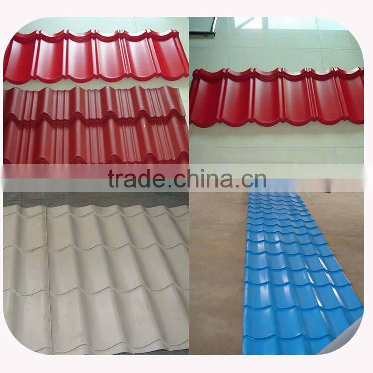 Nice design promotional color/glazed steel tile machine