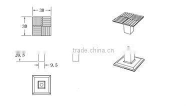 High Quality Zinc Alloy Furniture Square Knob&Handle