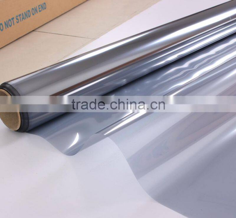 55% Heat insulation one way vision self-adhesive mirro film, anti-explosion sliver