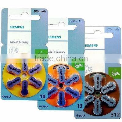 mercury free siemens hearing aid Battery cheap price A10 A13 A312 A675