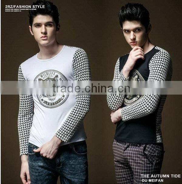 Low price stylish custom design logo imprint men t-shirt