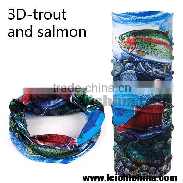 Rainbow trout skin custom bandana scarf