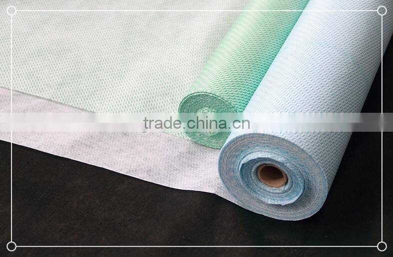wave pattern non-woven disposable cleaning wet wipes for washing
