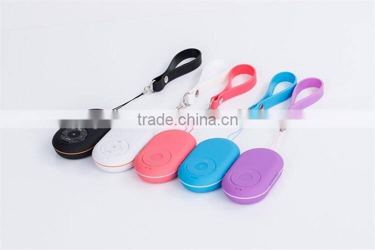 Outdoor Sport TF card FM Selfie Shutter Bluetooth Speaker with Lanyard