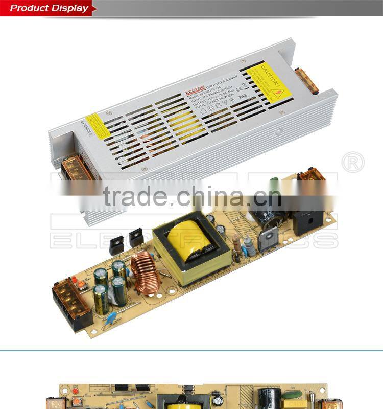 200W constant voltage 12V led power supply 24v switch power supply
