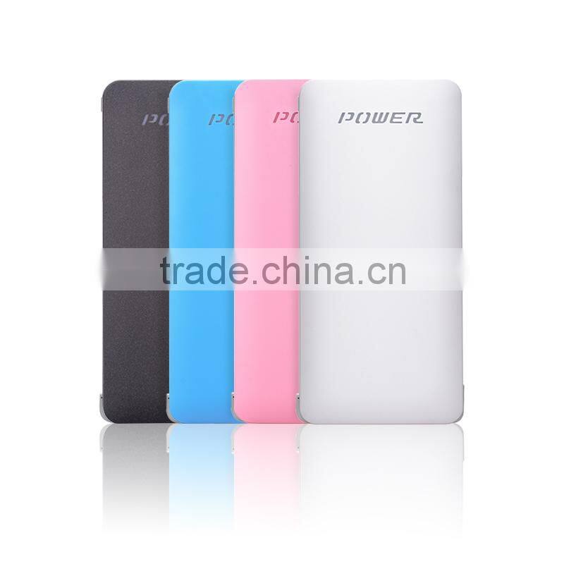 Promotional Dual Built-in Cable USB Powerbank Cell Phone Charger 10000mah