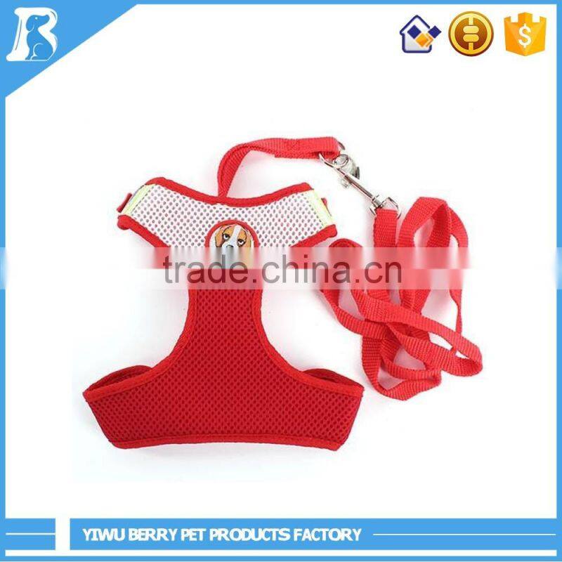 wholesale in China Breathable Soft Fabric dog leash harness