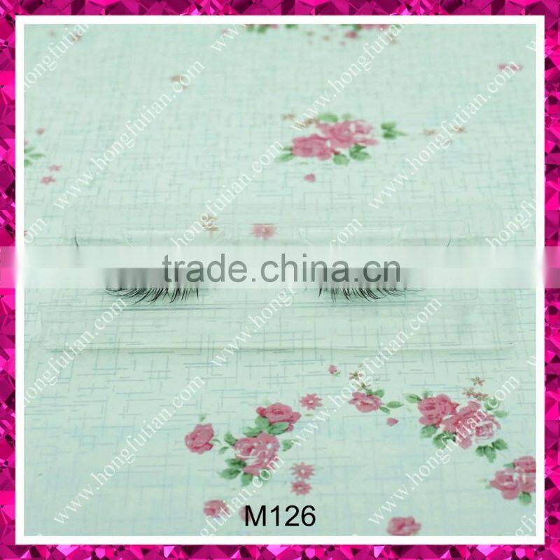 2016 Factory wholesale natural handmade 3D stripe mink fur eyelash; mink eyelash