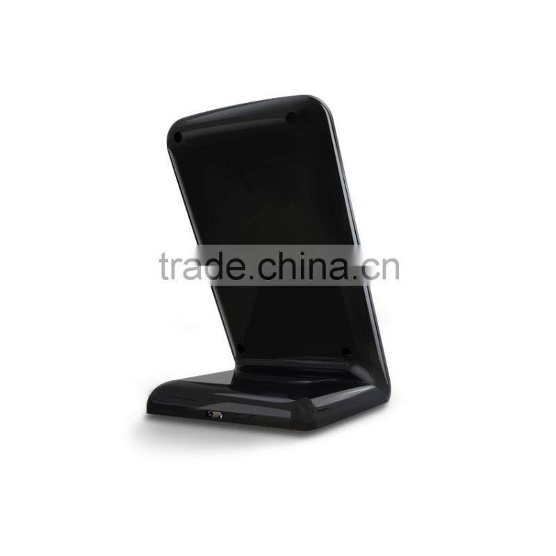 stand design desktop qi wireless charger plate made in china
