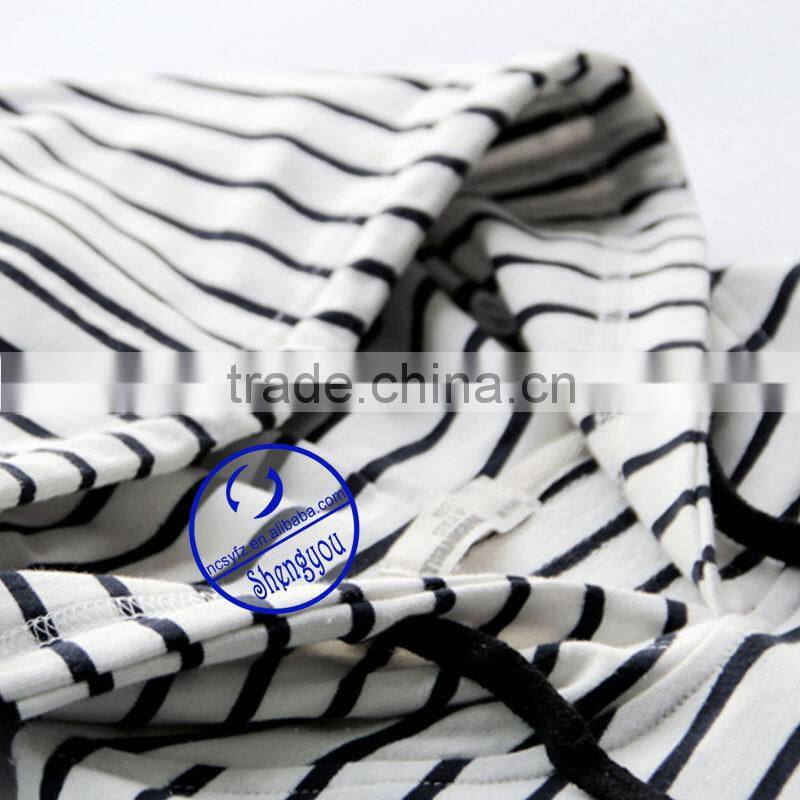 Custom striped pullover sweatshirts hoodies women