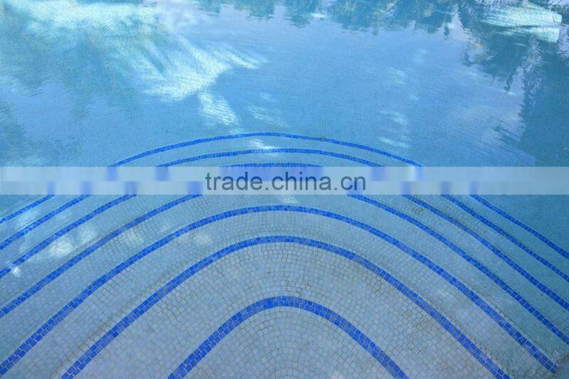 decorative ceramic swimming pool blue border tile waterline