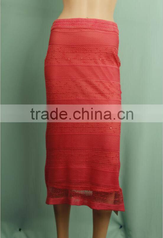 High waist net design tight skirt pattern fashion long tight skirts DS150632366