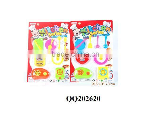 Plastic kids kitchen play set