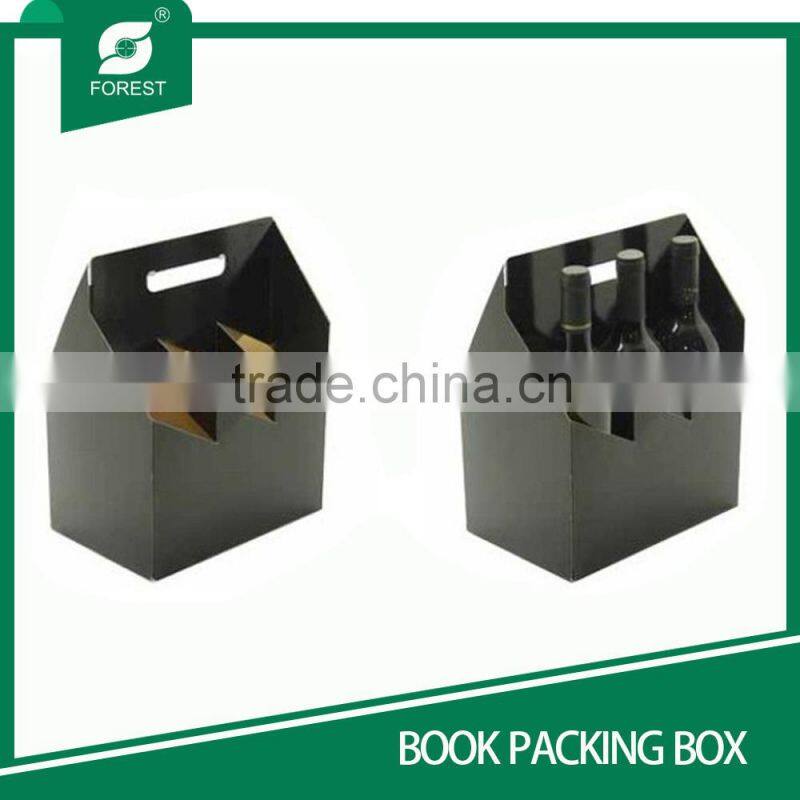 PAPER PACKAGING BOX WINE BOTTLE CARRIER