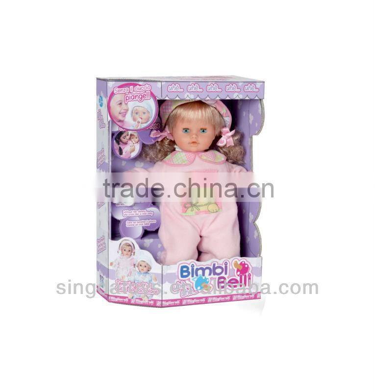 HOT SELLING ! 2014 New Design B040 B/O Baby Fashion Doll