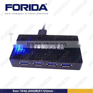 Square high Speed 6 port usb 3.0 hub for computer accessory 6 ports fine hub