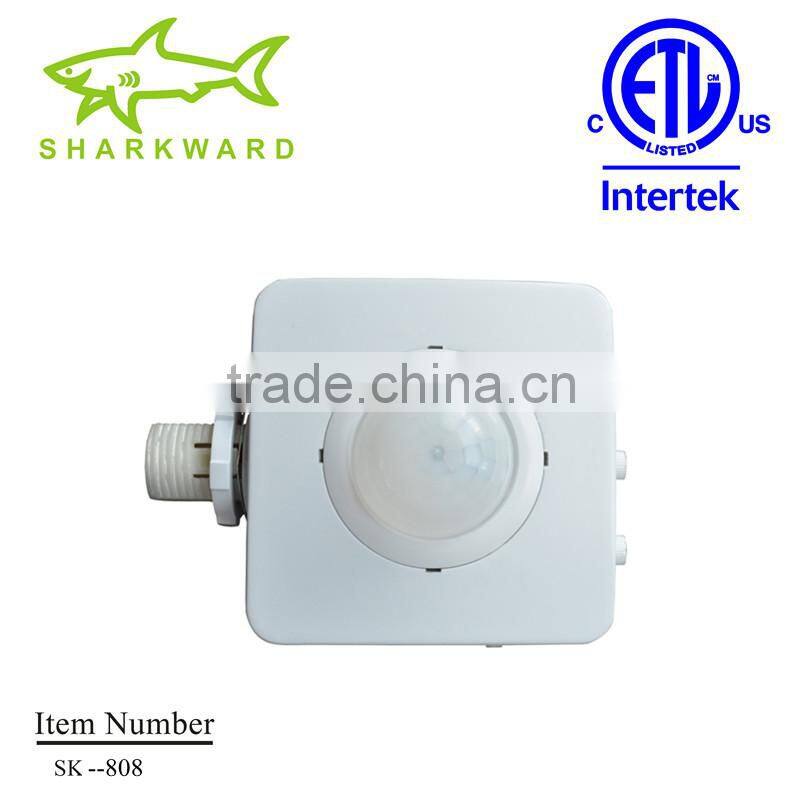 SK808 Manufacturer 85-265V /AC led pir sensor with remote control,360 pir sensor