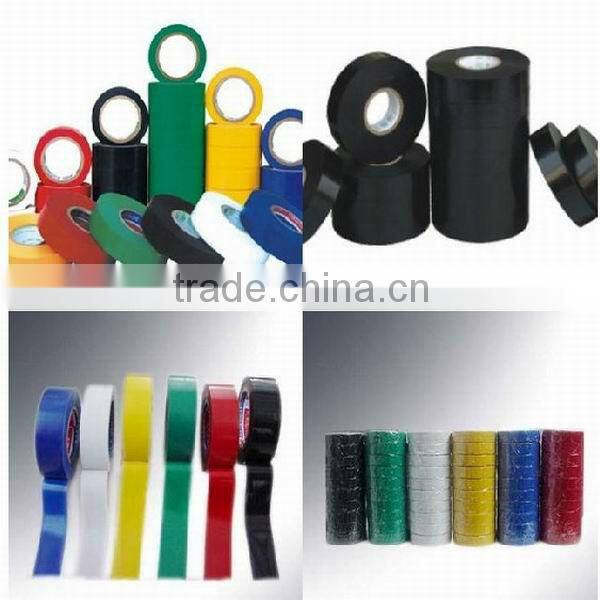 5pcs colorful PVC electrical tape with double blister packaging