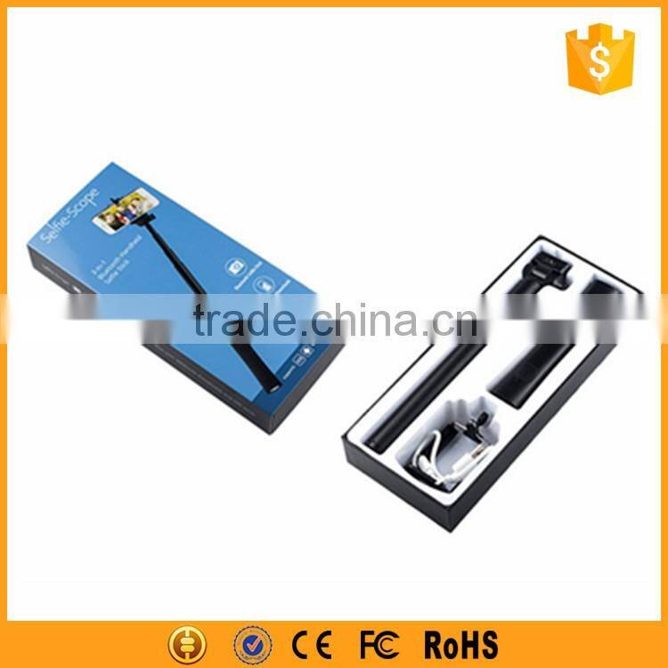 Multifunctional wireless selfie stick power bank 2200mah with LED torch