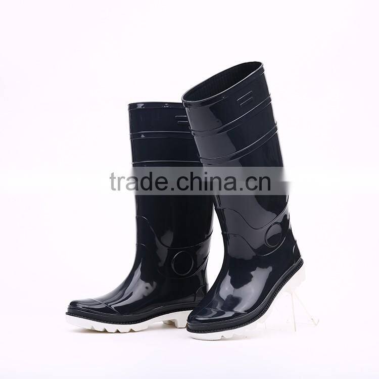 Factory price pure design waterproof pvc rain boots, cheap rain boots