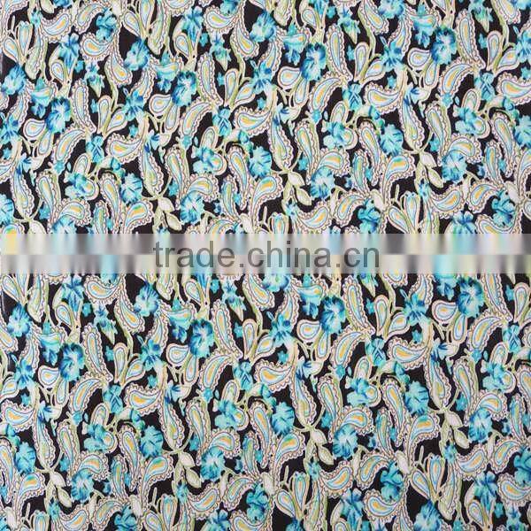 2014 Hot sell colorful design rayon woven fabric for lady dress